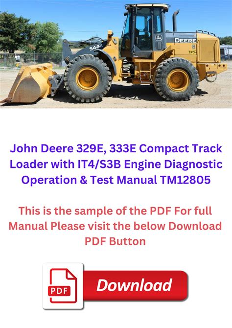 John Deere 329E and 333E Skid Steer Loader Operation & Test 